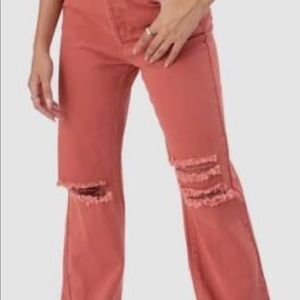 Adika pink jeans with knee rips